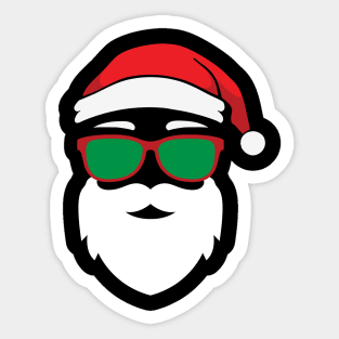 Santa Face Sticker